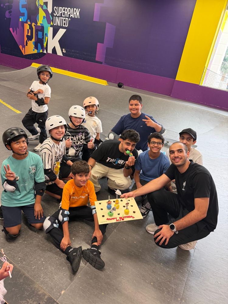 Jarib Academy students with coaches