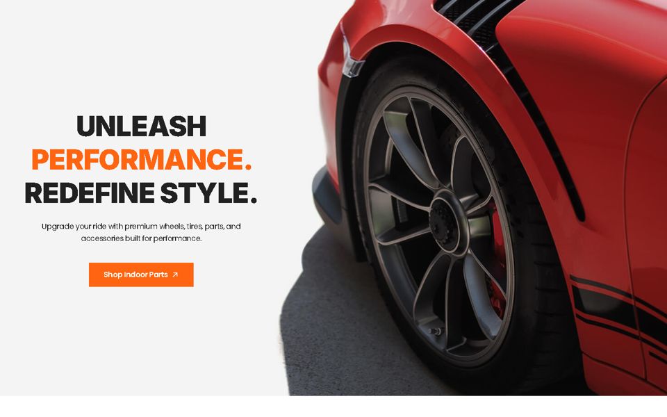 Auto Parts Store page preview