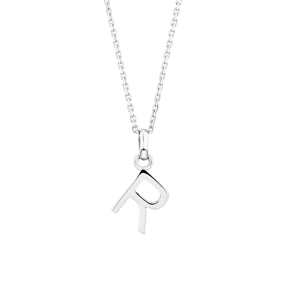 "R" Initial Pendant in Sterling