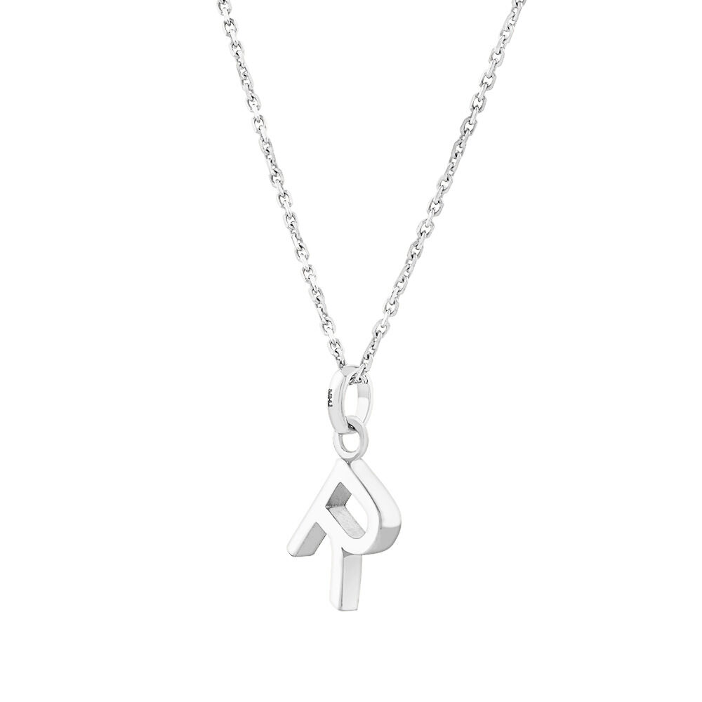 "R" Initial Pendant in Sterling