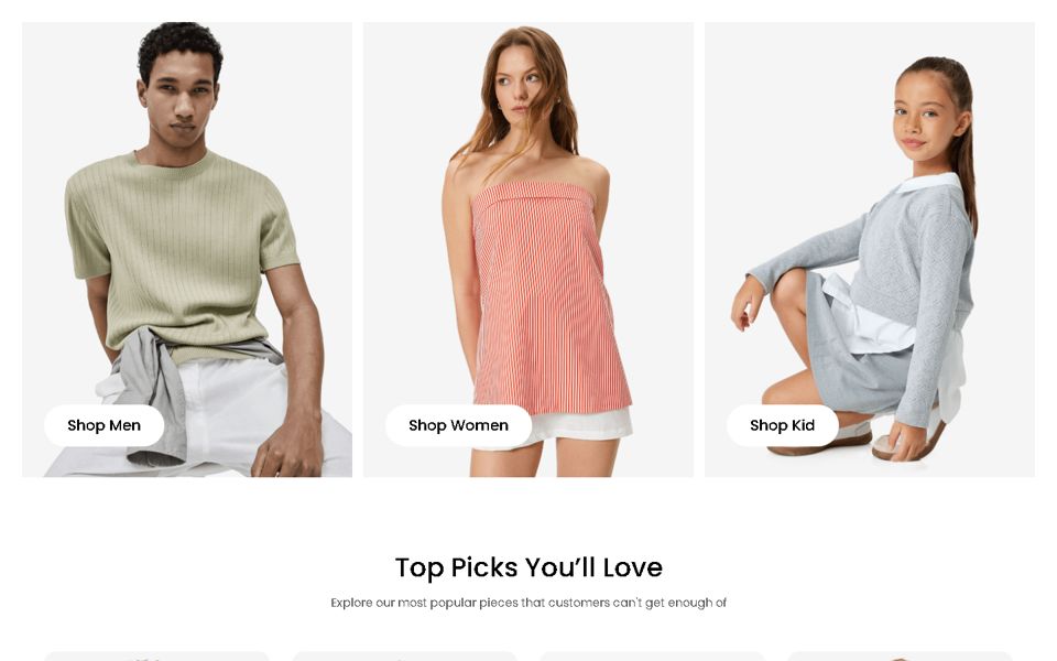 Fashion Store page preview